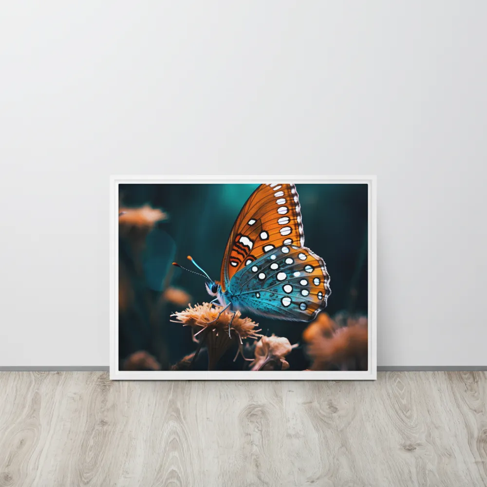 Whispers of Color: The Butterfly's Embrace