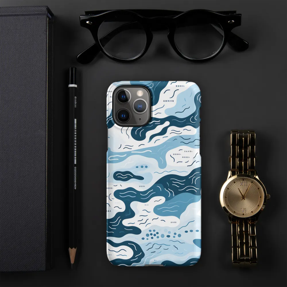 Flowing Waters: An Abstract Journey | Phone Case |  11 Pro | Snap Case | Matte