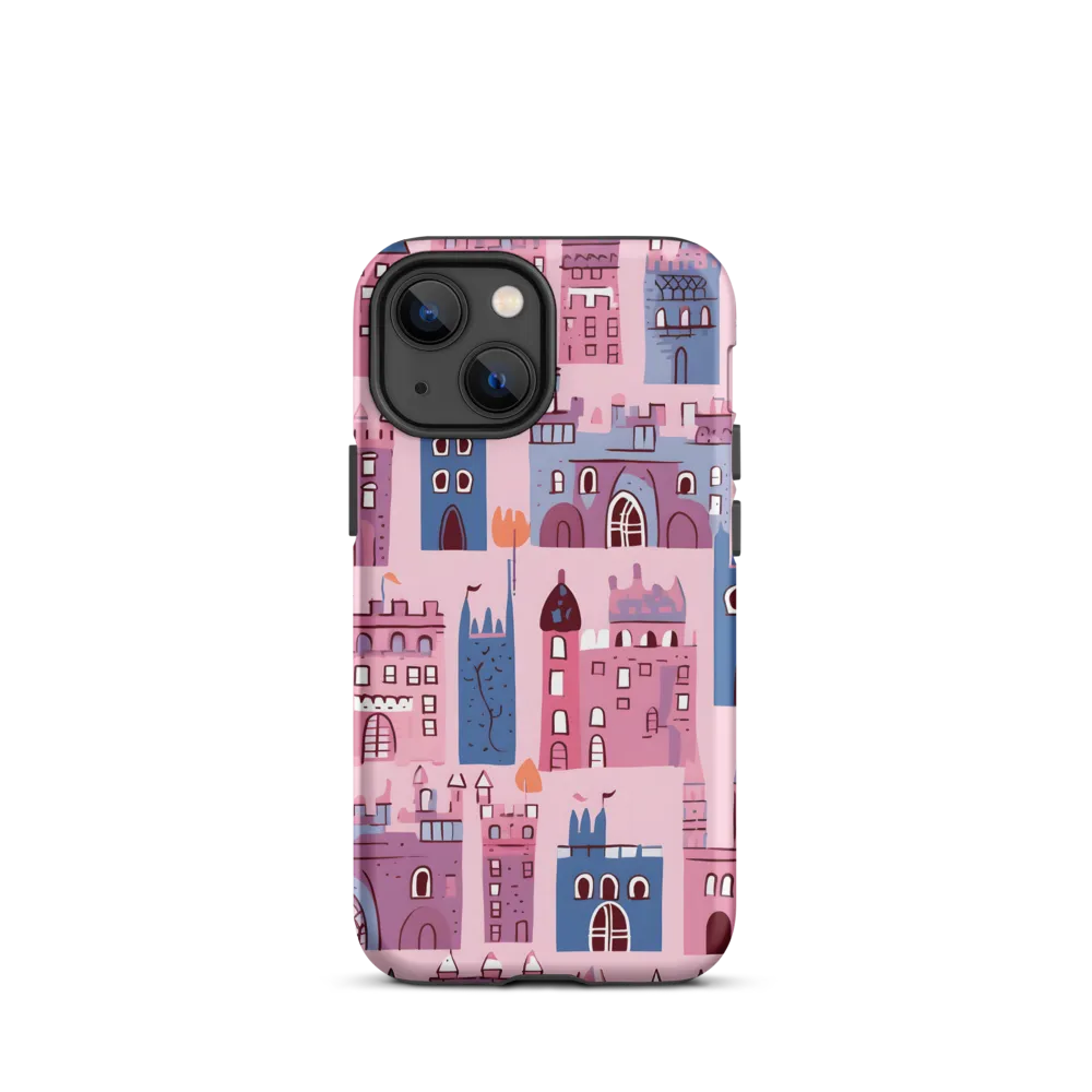 Whimsical Castles: A Playful Tapestry | Phone Case |  13 mini | Tough Case | Matte