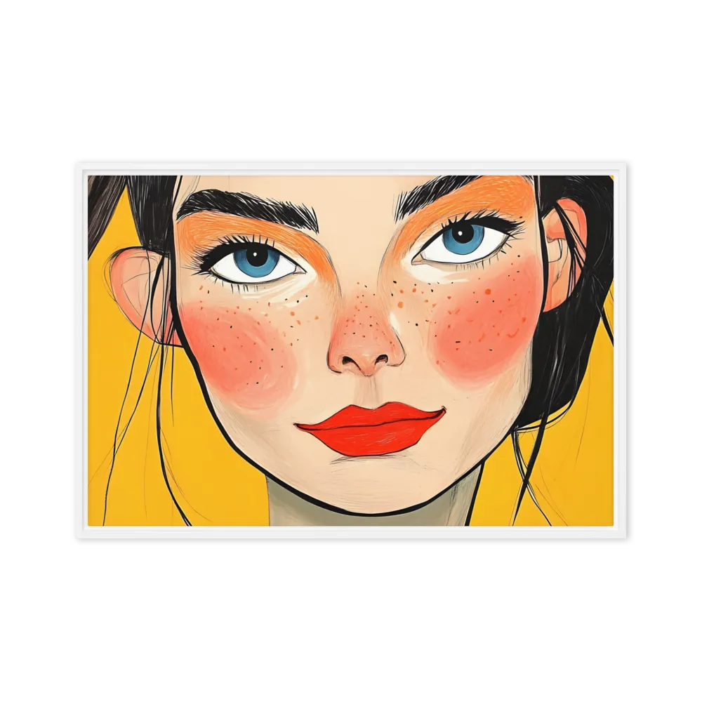 Joyful Radiance | Canvas with White Frame | 24″×36″