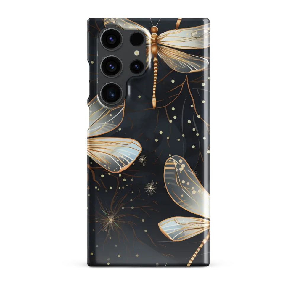 Ethereal Dance: Dragonflies in a Midnight Garden