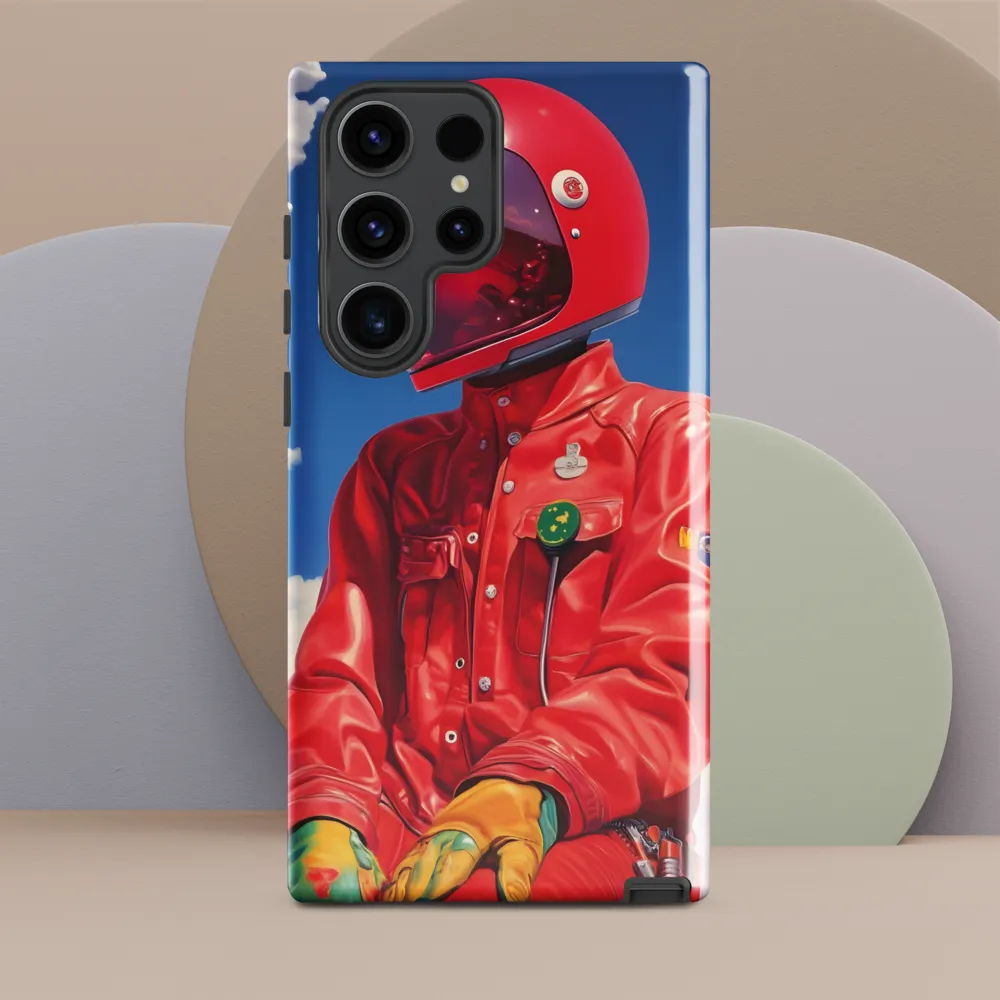Astronaut in Crimson