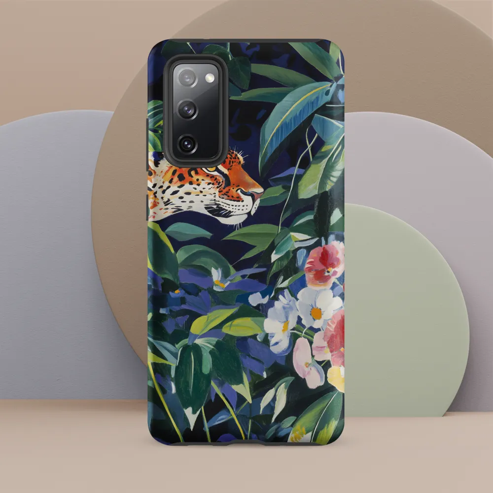 Hidden Majesty: The Jaguar Amongst Tropical Splendor | Phone Case |  S20 FE | Tough Case | Matte