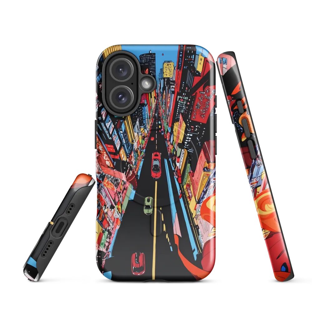 Urban Symphony: A Bird's-Eye View of Life | Phone Case |  16 | MagSafe® Tough Case | Glossy