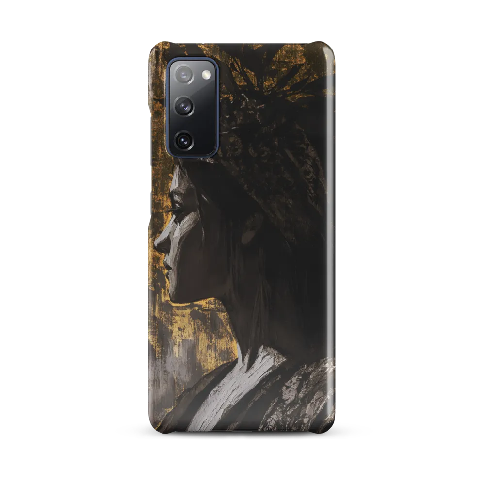 Golden Elegance: A Modern Profile Portrait