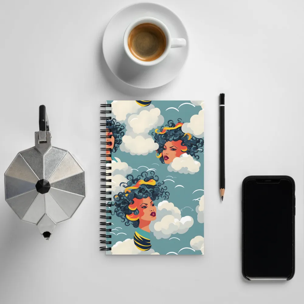 Whimsical Dreams in the Sky | Spiral Notebook