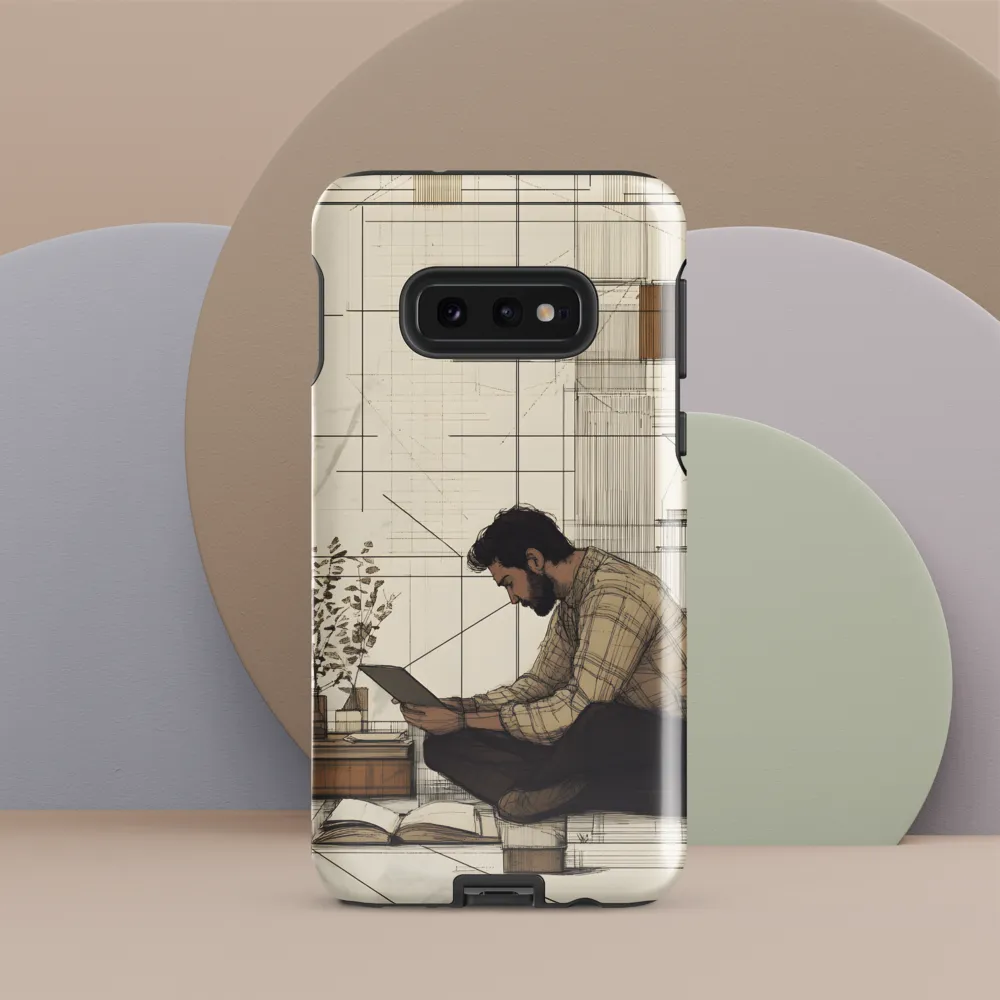 Quiet Reflections in Line | Phone Case |  S10e | Tough Case | Glossy