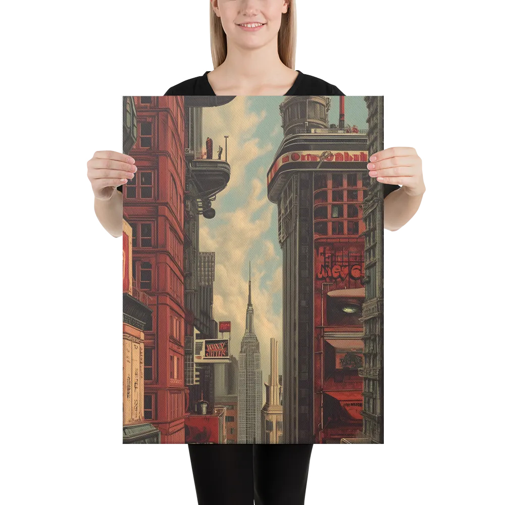 A Glimpse of Tomorrow: Urban Ambition | Canvas | 18″×24″