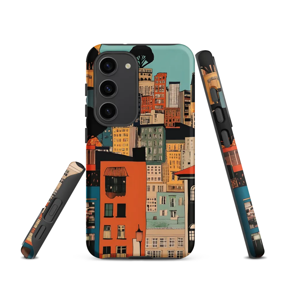 Urban Fusion: A Colorful Cityscape