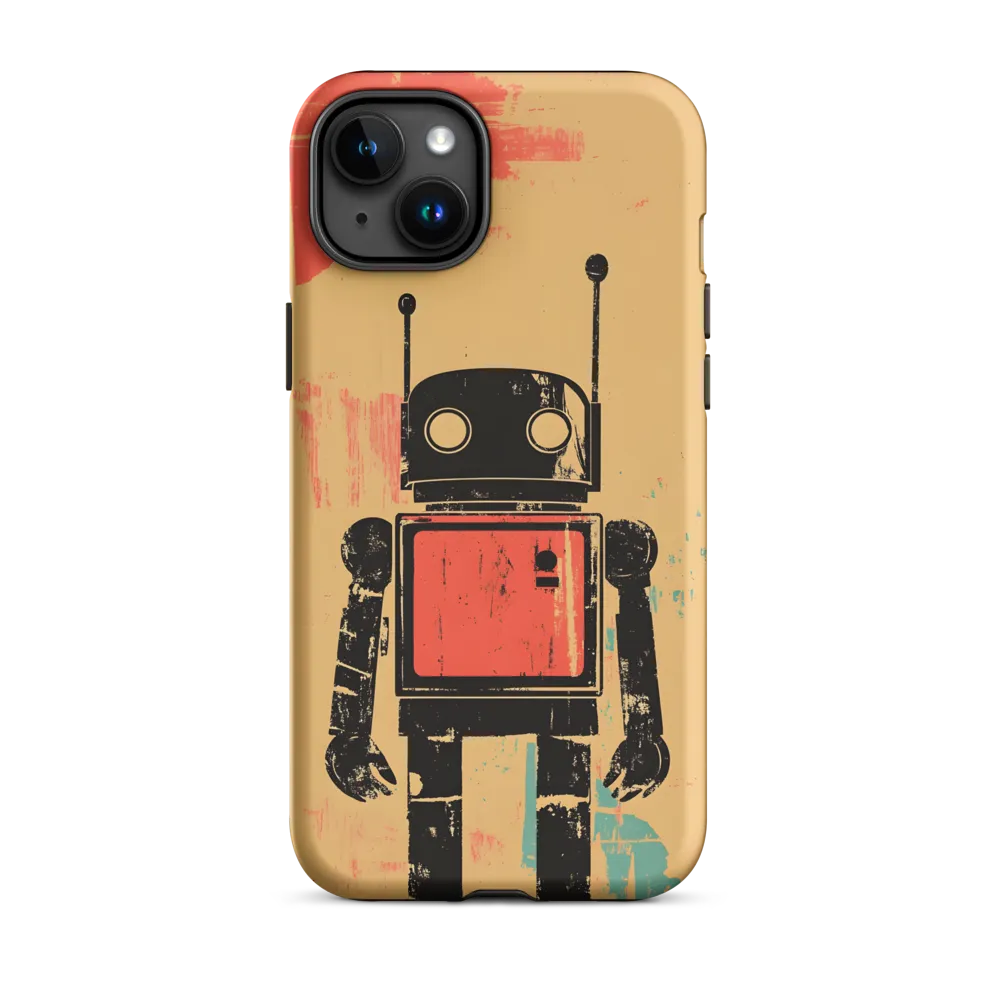 The Retro Robot | Phone Case |  15 Plus | Tough Case | Matte
