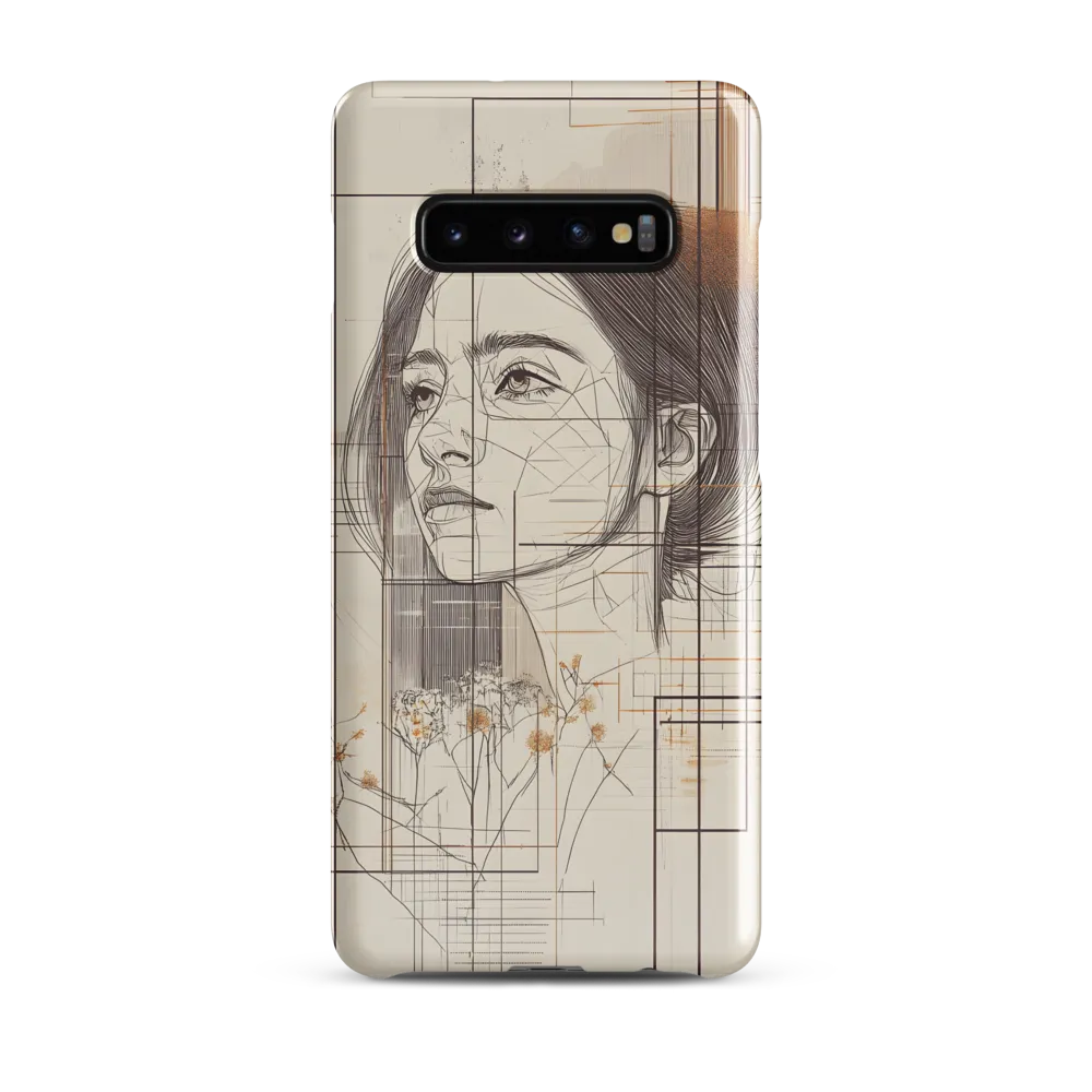 Serenity in Lines | Phone Case |  S10 Plus | Snap Case | Glossy