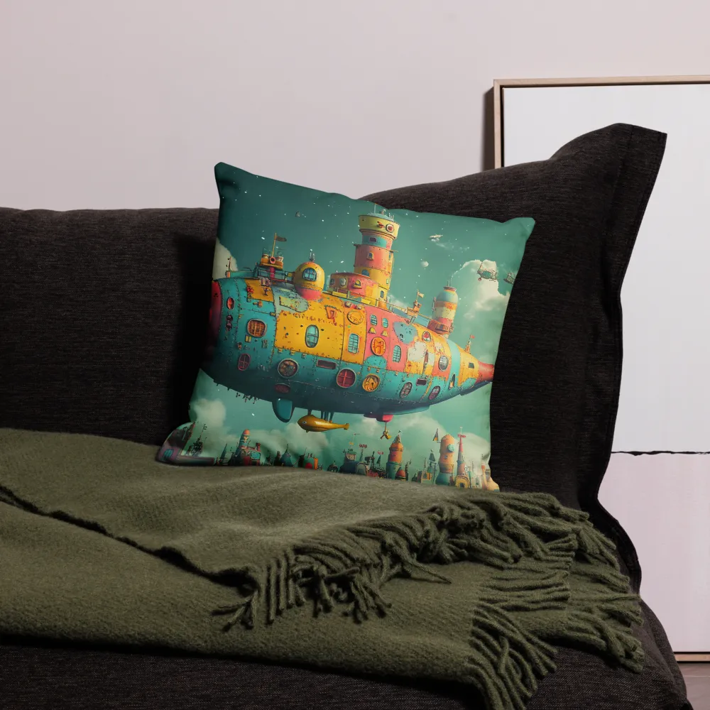 Submerged Dreams: A Whimsical Voyage | Pillow | 18″×18″