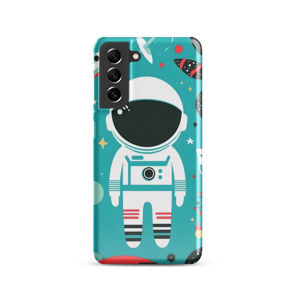 Whimsical Astronaut in Cosmic Wonderland