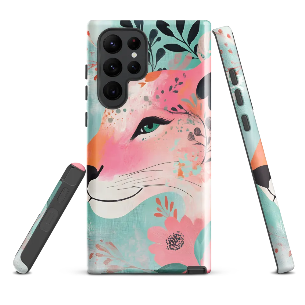 Whimsical Majesty: A Floral Lion