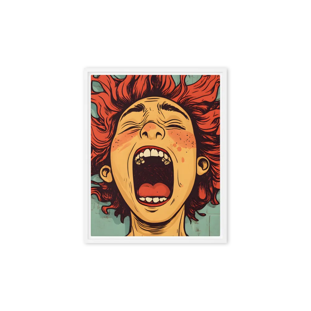 Fury Unleashed | Canvas with White Frame | 8″×10″