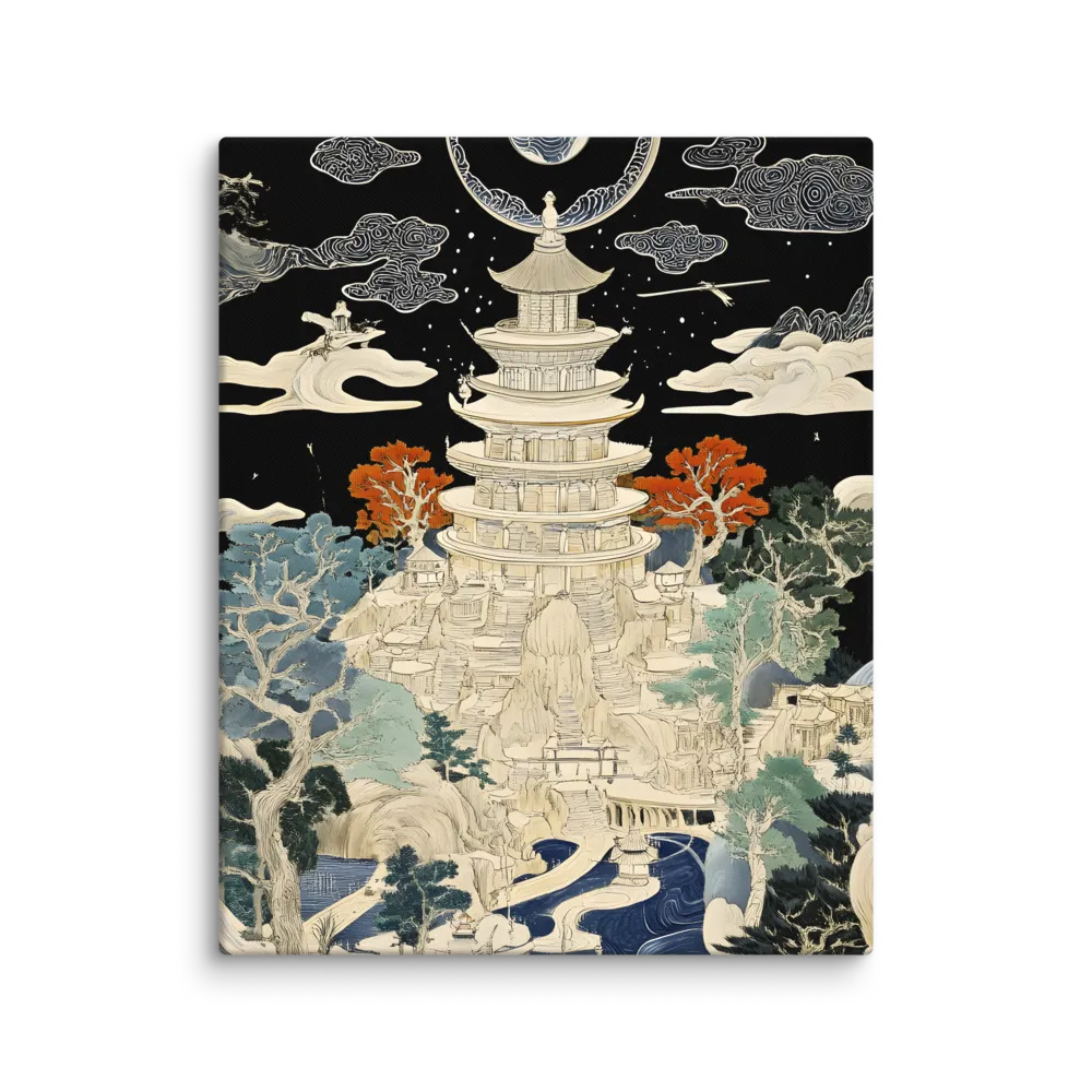 Whispers of the Pagoda | Canvas | 24″×30″