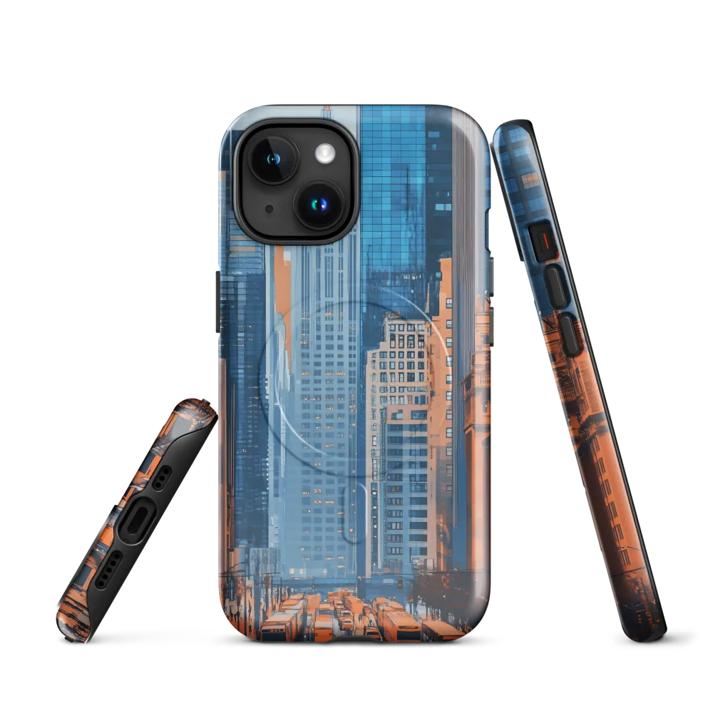 Urban Symphony in Blue and Orange