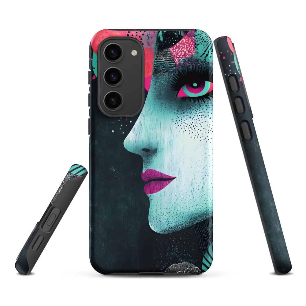 Mystical Beauty in Blue and Pink | Phone Case |  S23 Plus | Tough Case | Matte