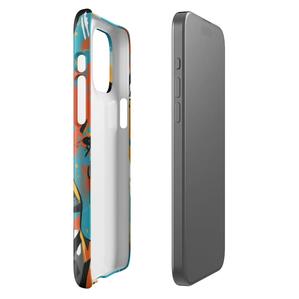 Dynamic Antelope in Vivid Abstract