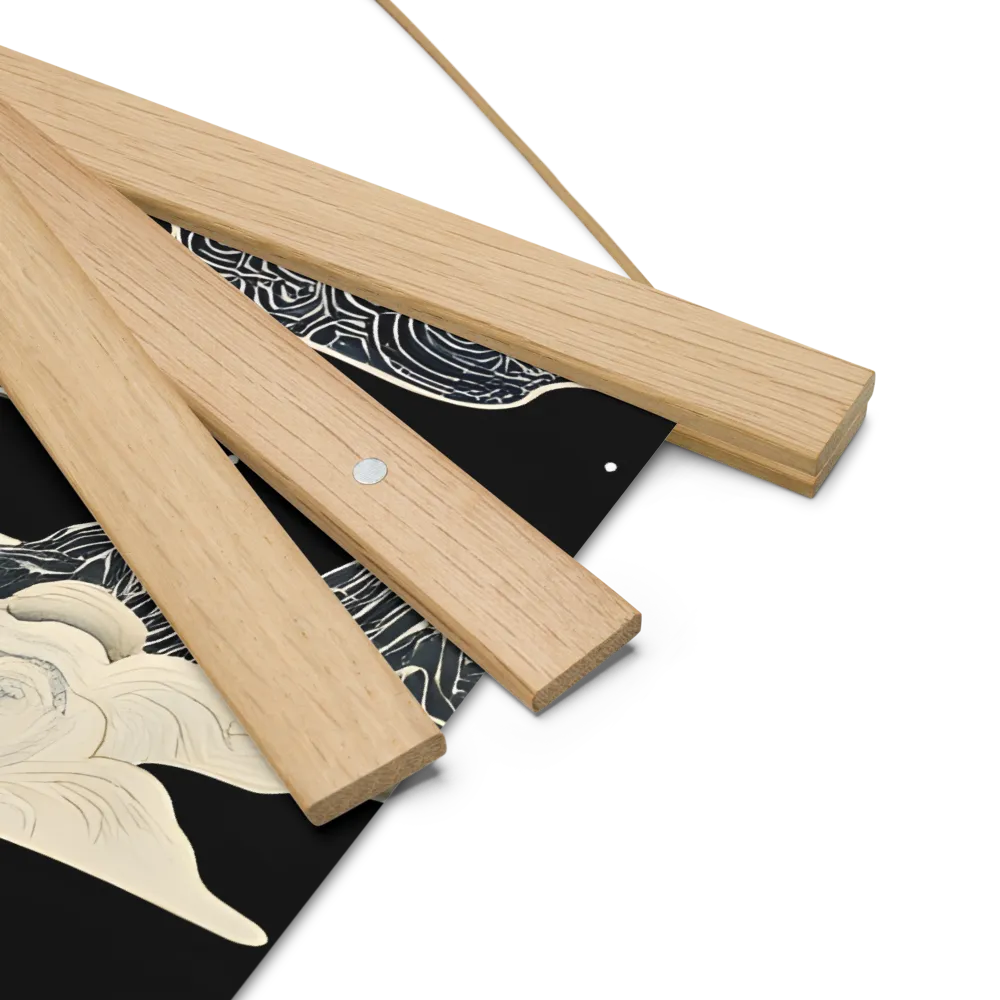 Whispers of the Pagoda | Poster With Oak Wood Hanger | 18″×18″