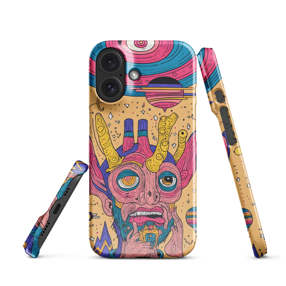 Alien Whimsy: A Surreal Encounter | Phone Case |  16 | Snap Case | Glossy