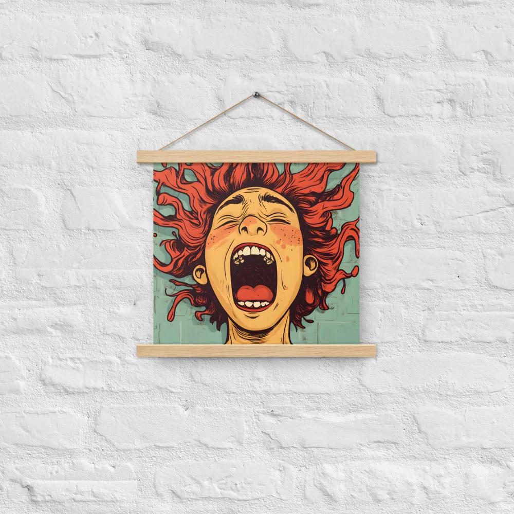 Fury Unleashed | Poster With Oak Wood Hanger | 14″×14″