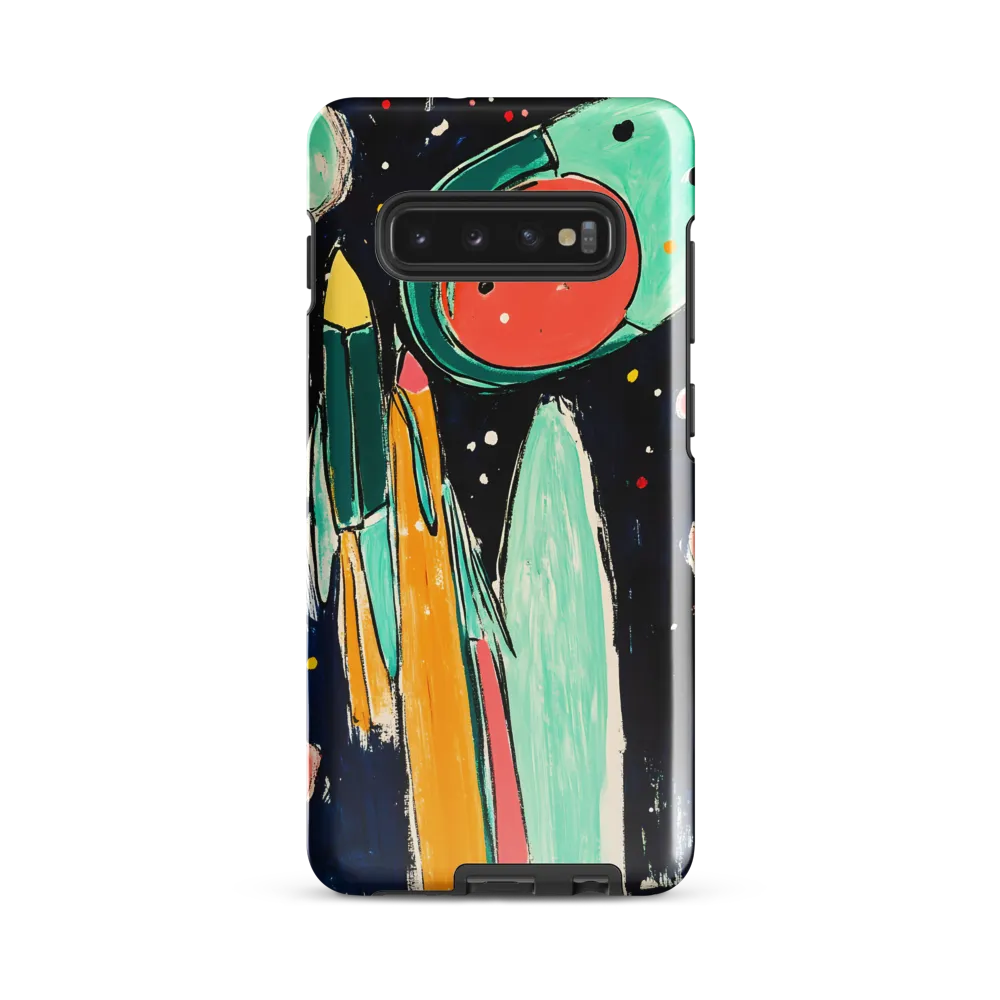 Playful Exploration of the Cosmos | Phone Case |  S10 Plus | Tough Case | Glossy