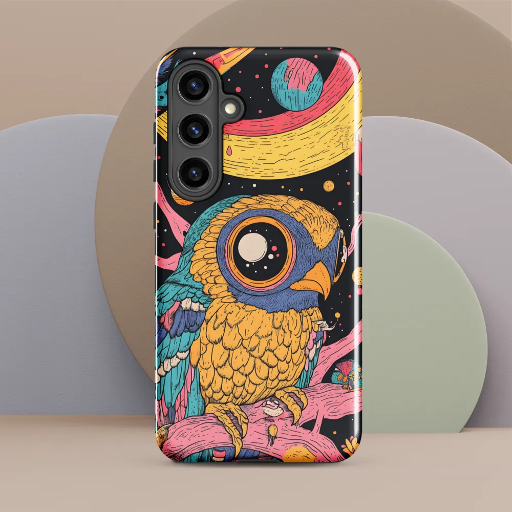 Whimsical Cosmic Owl | Phone Case |  S24 Plus | Tough Case | Glossy