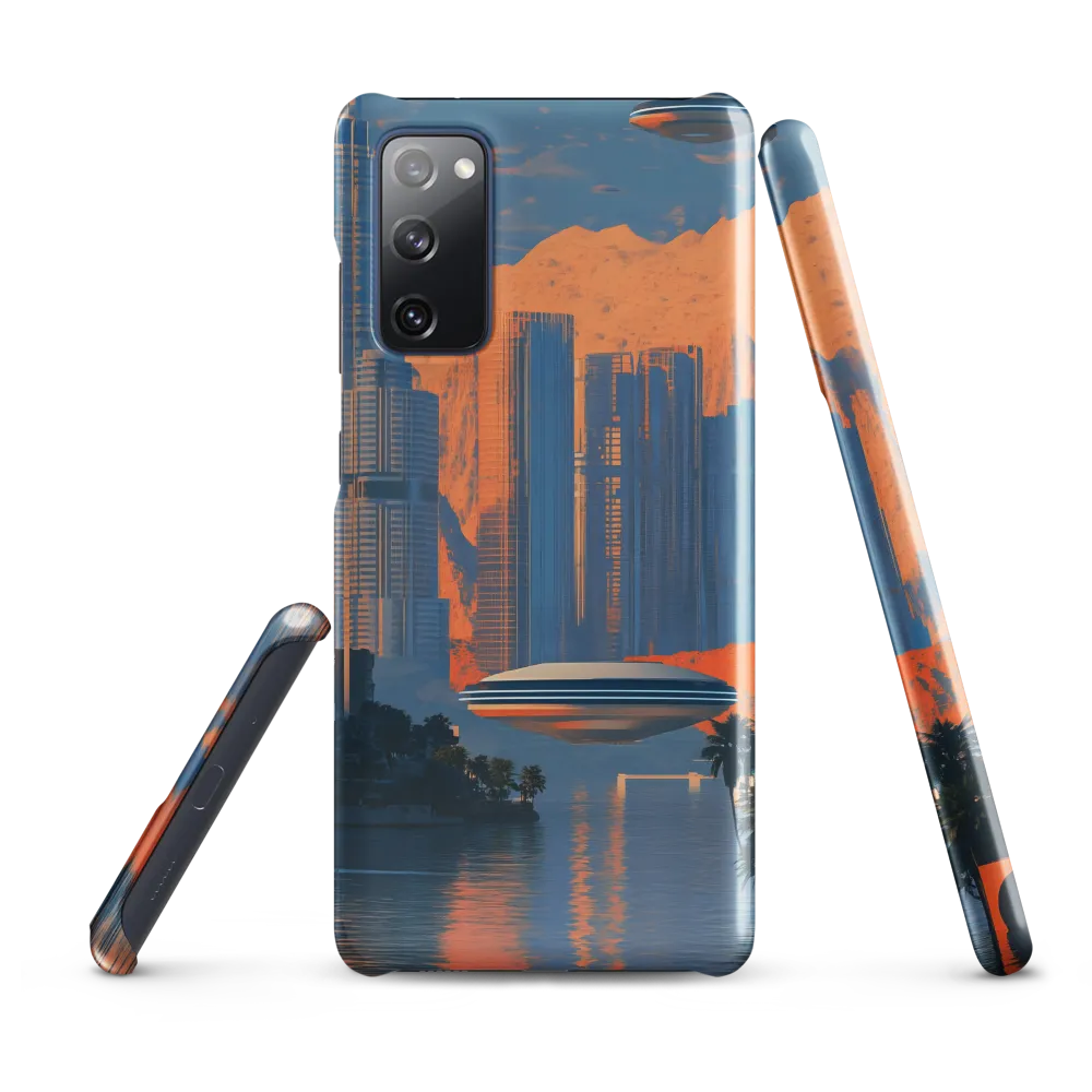 Futuristic Horizons: A Sci-Fi Cityscape | Phone Case |  S20 FE | Snap Case | Glossy