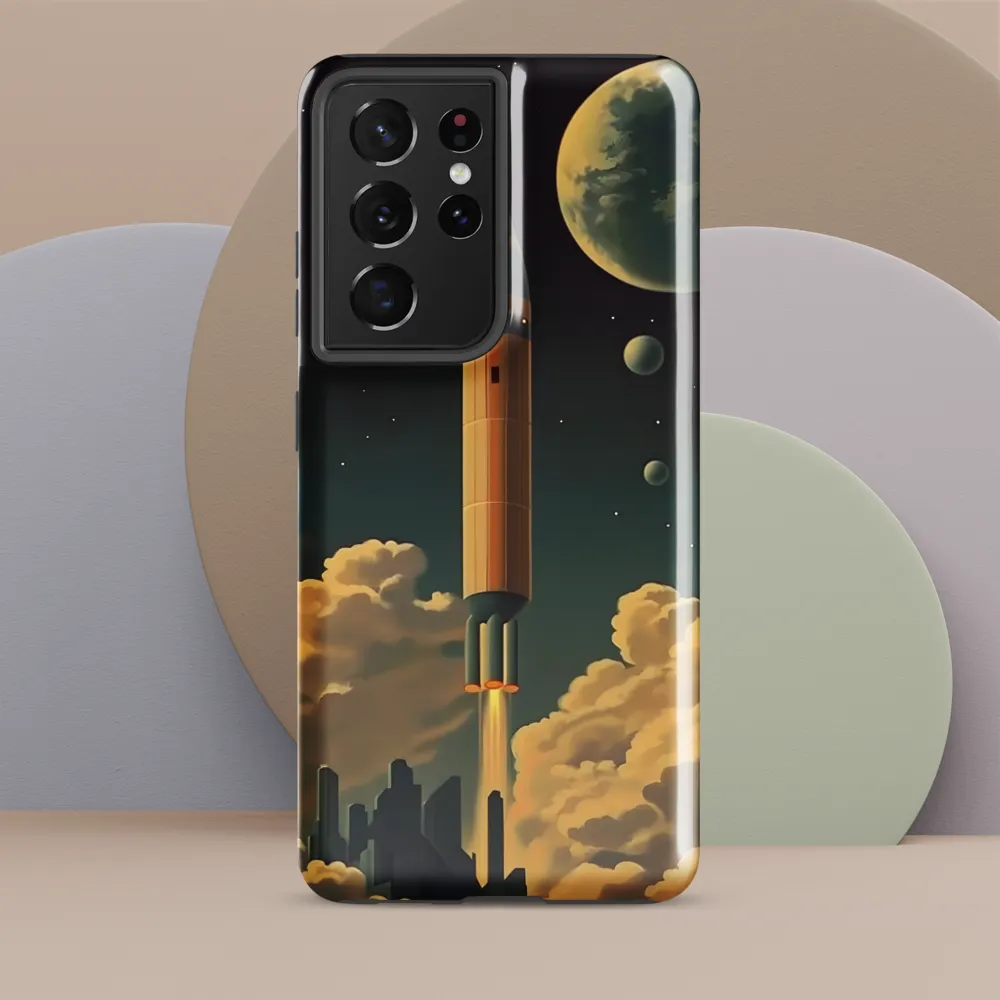 Journey Through the Cosmic Frontier | Phone Case |  S21 Ultra | Tough Case | Glossy