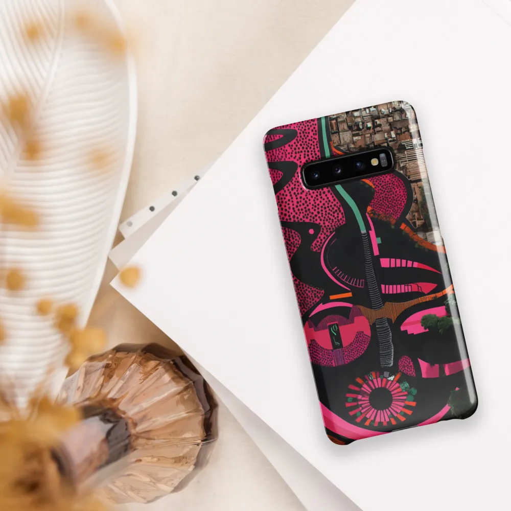 Urban Symphony in Pink | Phone Case |  S10 Plus | Snap Case | Glossy