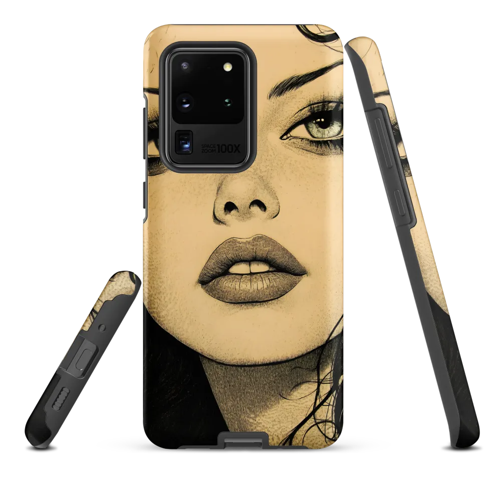 Enigmatic Gaze | Phone Case |  S20 Ultra | Tough Case | Matte