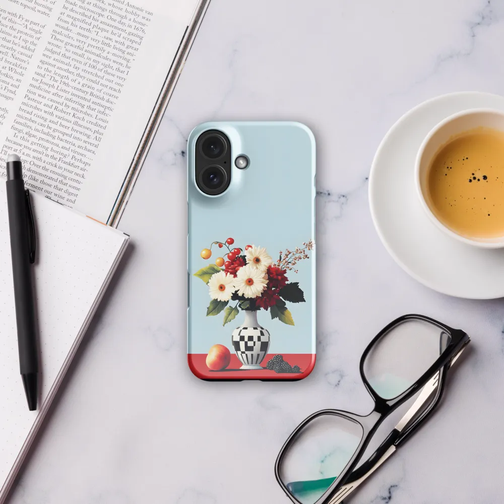 Floral Symphony: A Modern Still Life | Phone Case |  16 | Snap Case | Glossy