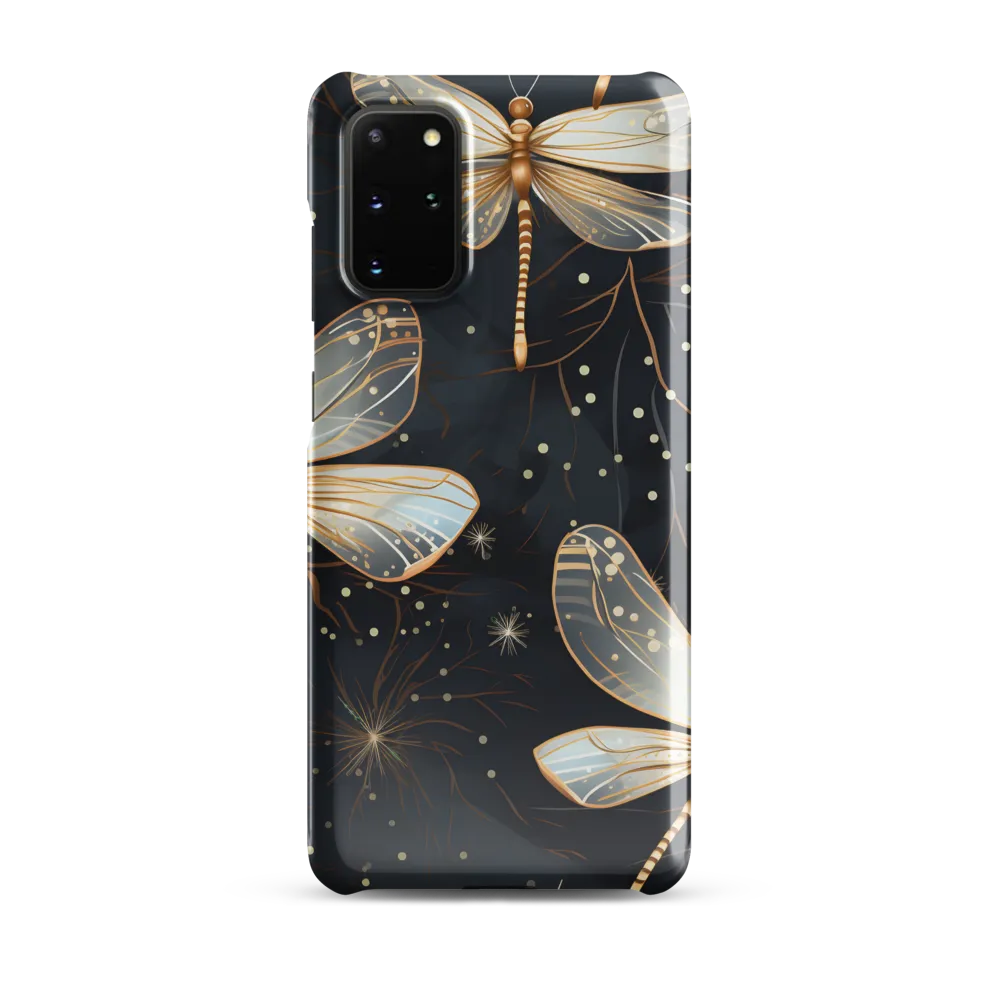 Ethereal Dance: Dragonflies in a Midnight Garden