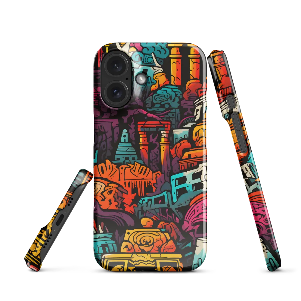 Vibrant Urban Surrealism | Phone Case |  16 | Snap Case | Glossy