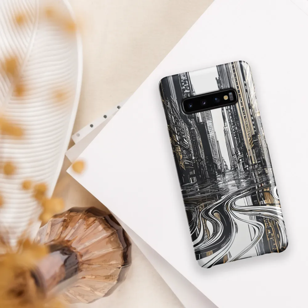 Urban Serenity: Reflections of Isolation | Phone Case |  S10 Plus | Snap Case | Glossy