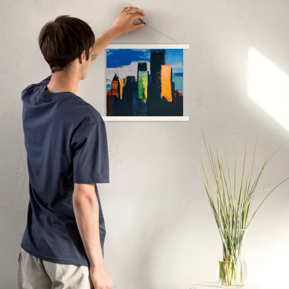 Reflections of Tranquility | Poster With White Wood Hanger | 14″×14″