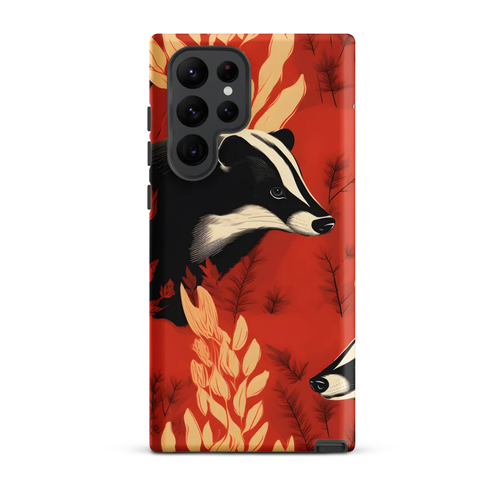Whimsical Badger Dance | Phone Case |  S22 Ultra | Tough Case | Matte