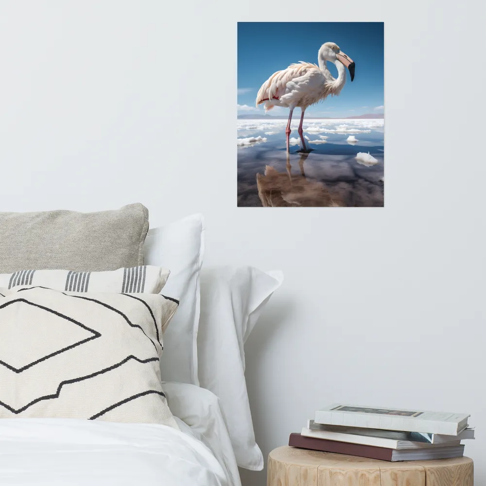 Graceful Solitude of a Flamingo | Poster | 16″×20″