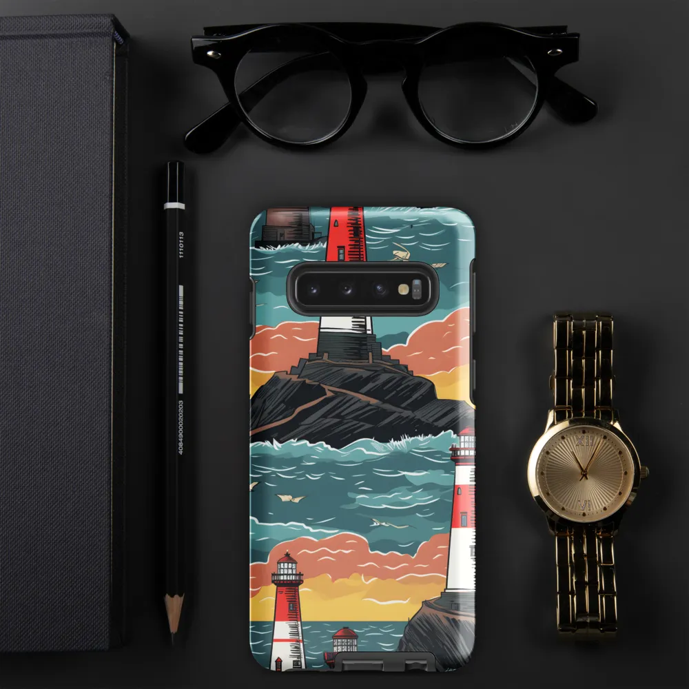 Lighthouses in a Whimsical Ocean