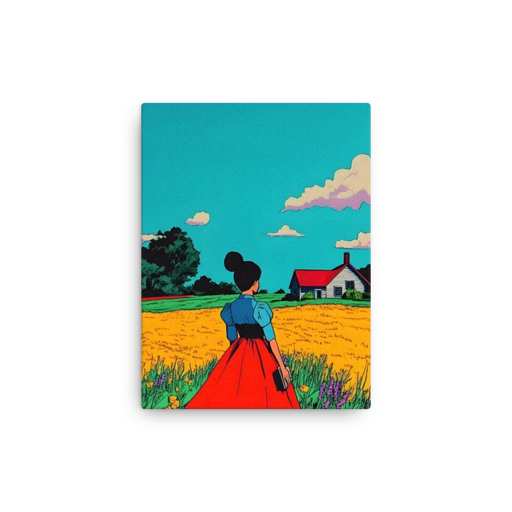 Whispers of a Sunlit Meadow | Thin Canvas | 9″×12″