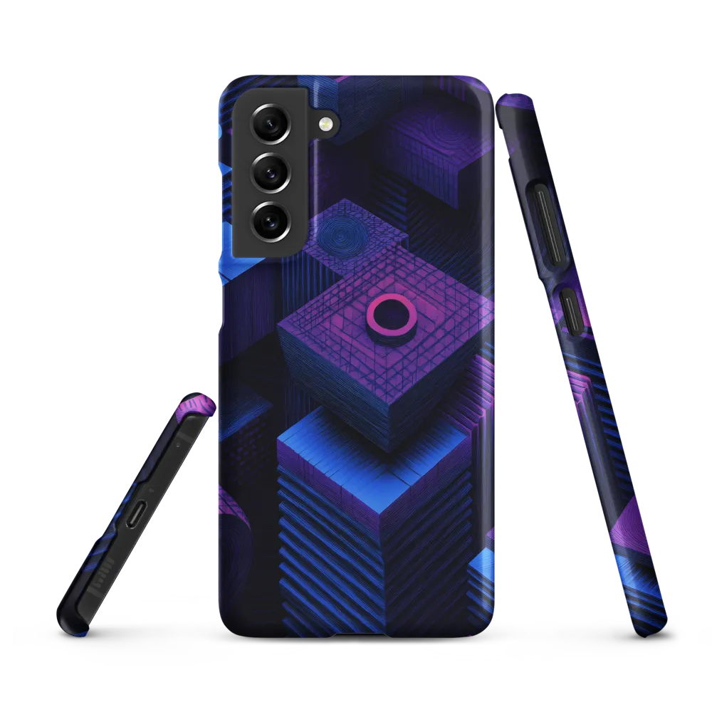 Geometric Dreams in Blue and Purple
