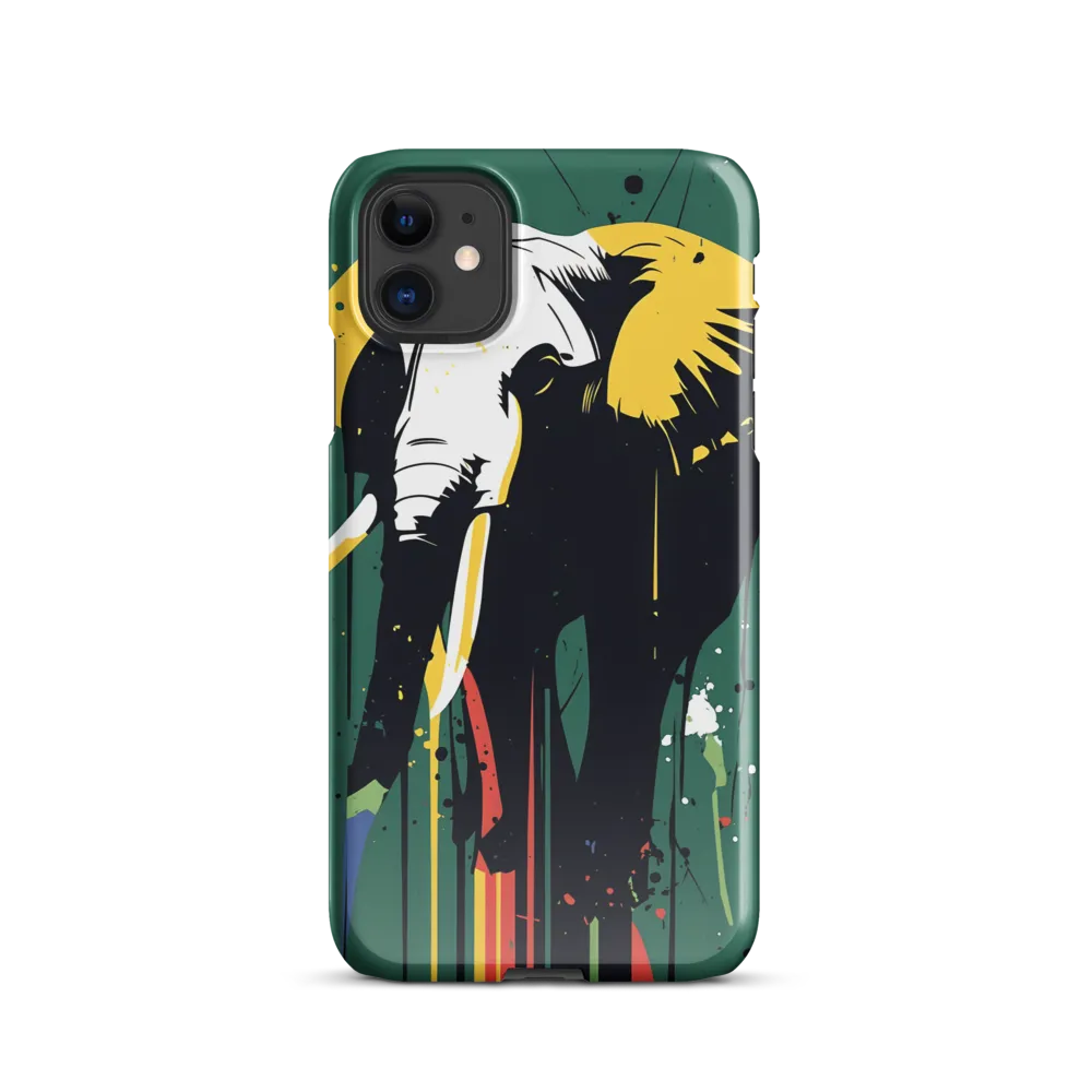 Majestic Minimalism: The Colorful Elephant