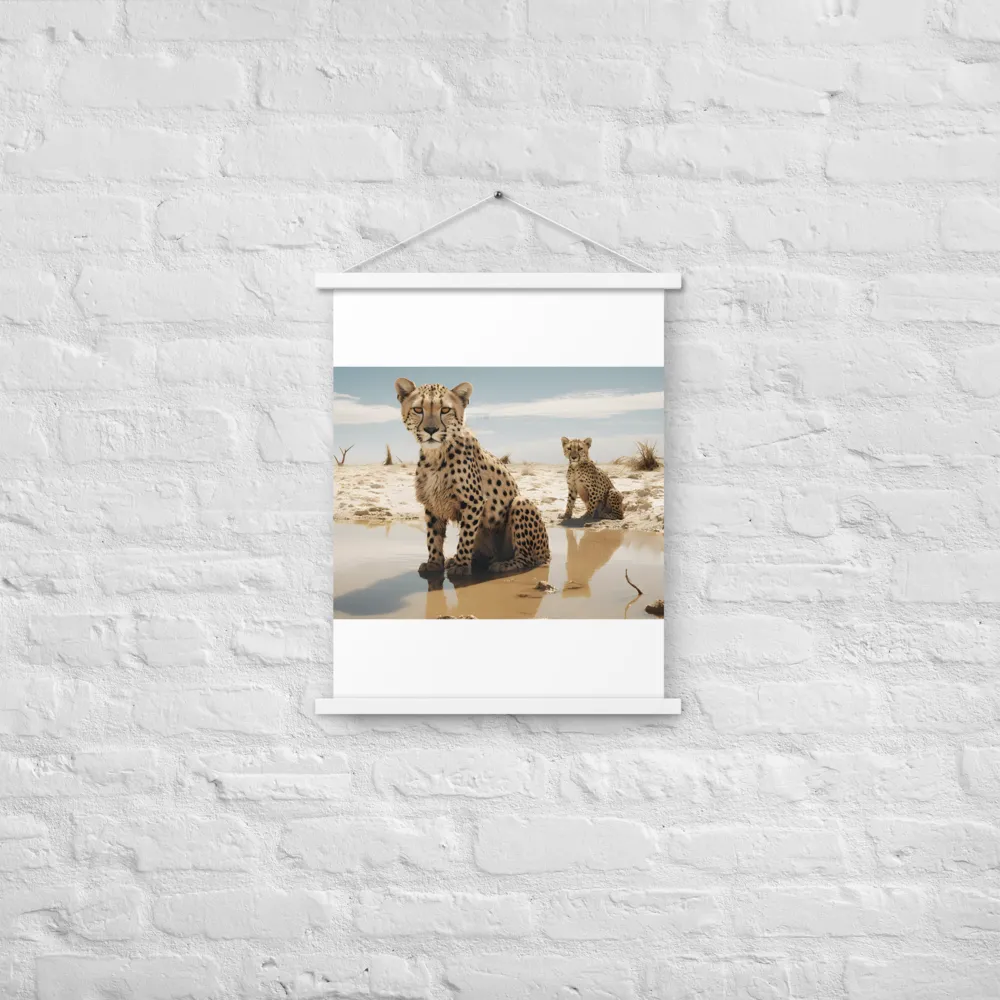 Silent Watchers of the Savanna | Poster With White Wood Hanger | 18″×24″
