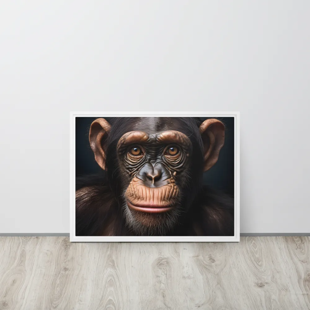 Whispers of Curiosity | Canvas with White Frame | 18″×24″