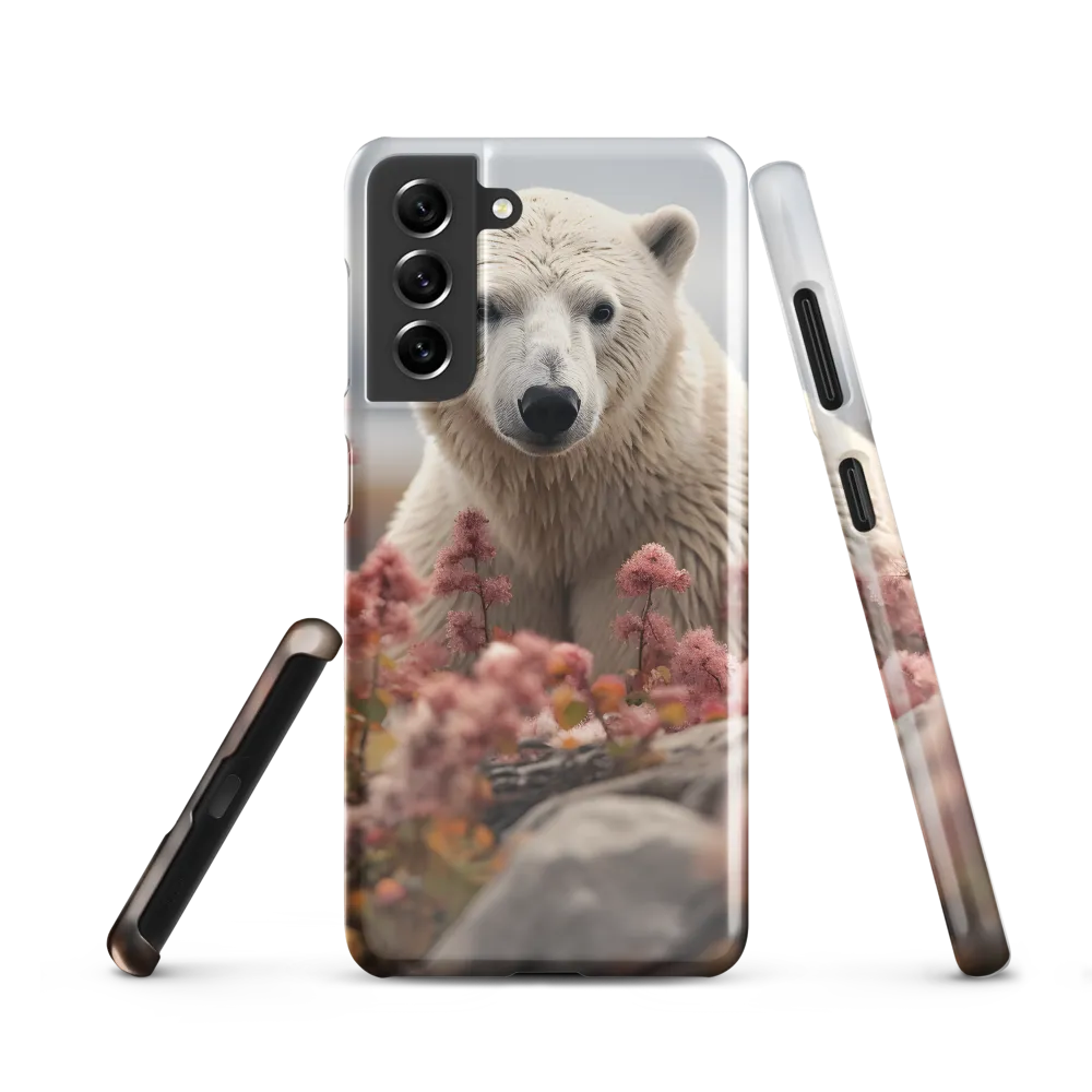 Curiosity Among Blooms: The Polar Bear