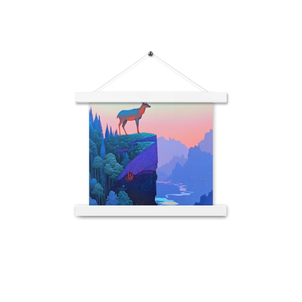 Majestic Refuge | Poster With White Wood Hanger | 10″×10″