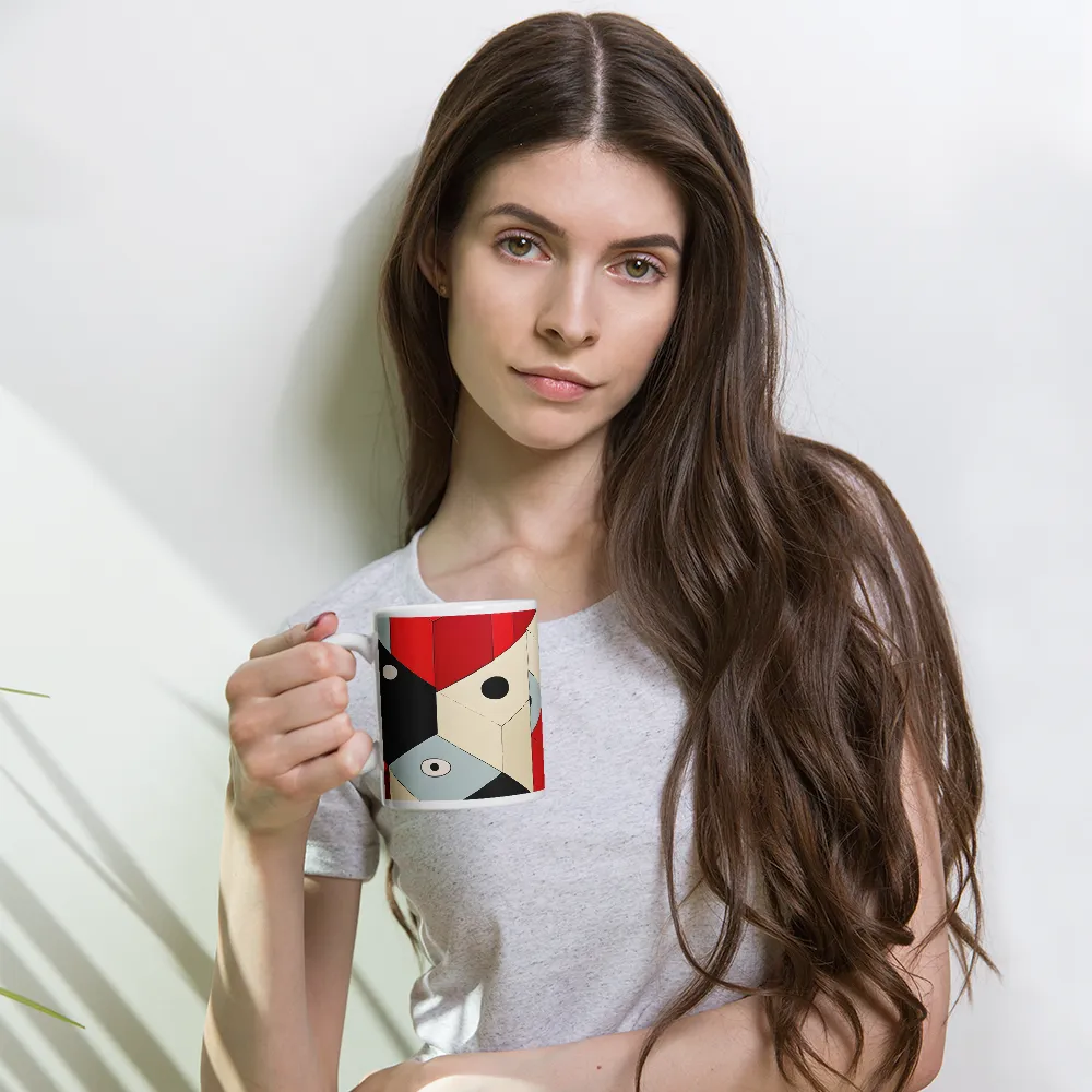 Dynamic Cubism | Mug with White inside | 11 oz