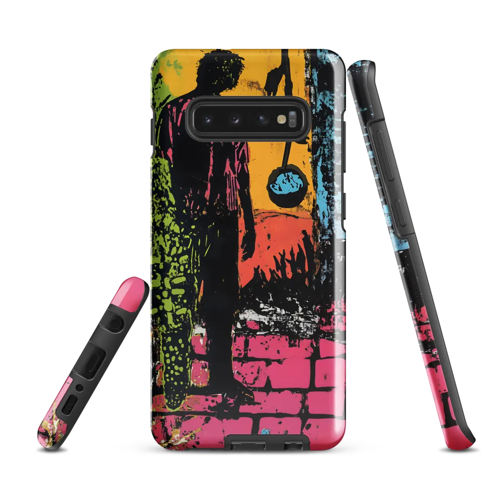 Urban Solitude: A Graffiti Journey | Phone Case |  S10 Plus | Tough Case | Glossy