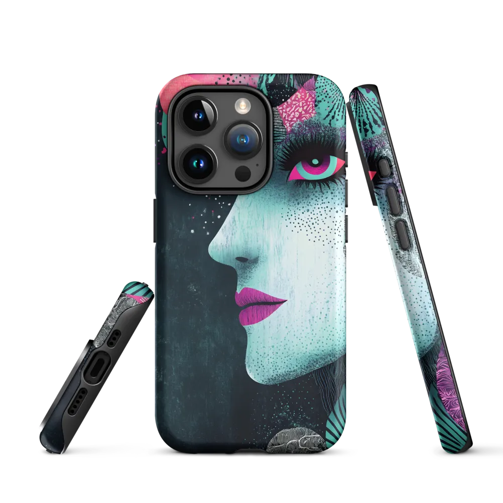 Mystical Beauty in Blue and Pink | Phone Case |  15 Pro | Tough Case | Matte